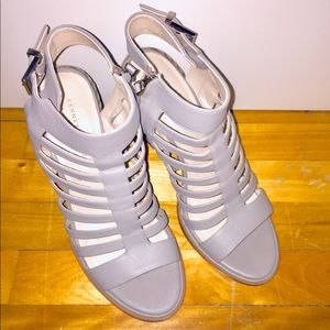 Kenneth Cole Skylar Grey Cage Heels